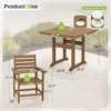 Arceso Outdoor Dining Set with Umbrella Hole, HDPS Patio Furniture - 2 of 4
