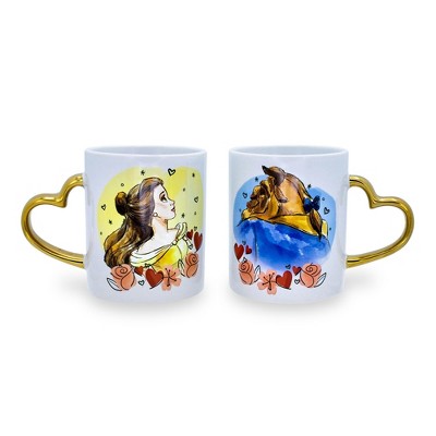 Silver Buffalo Disney Beauty And The Beast Bone China Teacup And Saucer