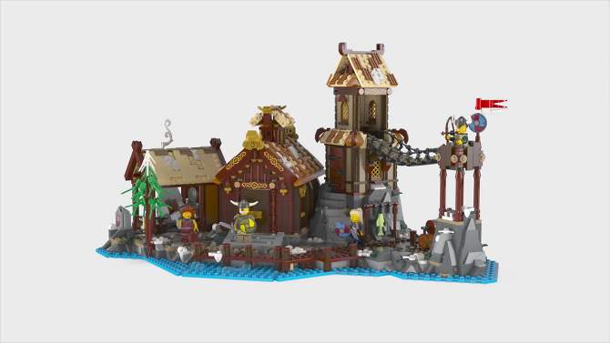 LEGO Ideas Viking Village Model Building Set 21343, 2 of 11, play video