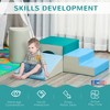 59.00"Qaba Foam Play Set for Toddlers and Children, Easy-to-clean 4 Piece Soft & Safe Kids Climbing Set for Crawling, Multicolor - 4 of 4