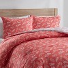 Nestl Modern Comforter Set, 3 Piece Botanical Bedding Set, Reversible Comforter Bed Set - 3 of 4
