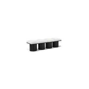Meridian Furniture,Pavilion Boucle Fabric Bench - 1 of 4