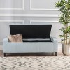 Grungis Rectangle Ottoman Bench with Storage,Upholstered Tufted Footstool Sofa Chair with Wood Framework for Living Room Bedroom - 2 of 4