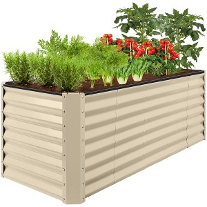 Best Choice Products 8x2x2ft Outdoor Metal Raised Garden Bed, Planter Box for Vegetables, Flowers, Herbs - 1 of 4