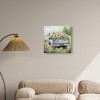 Art Remedy Vintage Trucks and Flowers Chic Farmhouse Wall Art Unframed - 2 of 4