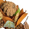 Northlight Fall Foliage and Pine Cones Autumn Harvest Wreath, 12-Inch, Unlit - 3 of 3