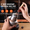 VEVOR Ball Vise, 5" Engraving Setting Tool, 360° Rotation Engraving Block Vise, 35 PCS Attachment Engraving Block Tools Standard Block ,Black&Silver - 3 of 4