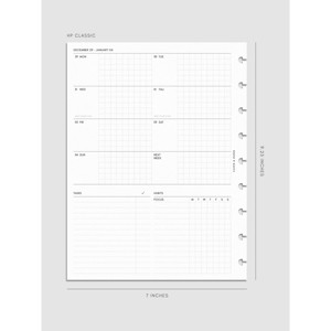 2026 Dated Weekly Admin Planner Insert | Monday Start | Cloth & Paper - 1 of 4