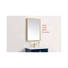 Elegant Lighting Pier 18x30 inch LED Mirror with Adjustable Color Temperature 3000K/4200K/6400K in Brass - 3 of 4