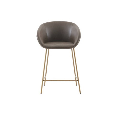 Faustina Counter Height Barstool Brown/gold: Madison Park, Modern Metal ...