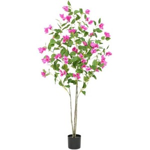 Artificial Bougainvillea Tree with Bendable  and Stems, Realistic Faux Green Plant for Studio, Landscape, or Home Decoration - 1 of 4