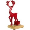 Northlight Reindeer Metal Christmas Tealight Holder - 8" - Red - 3 of 4