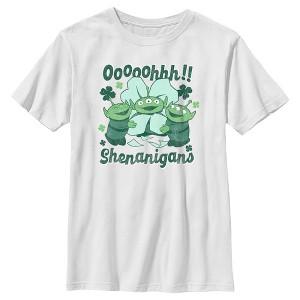Boy's Toy Story St. Patrick's Day Little Green Men Ooooohhh Shenanigans T-Shirt - 1 of 4