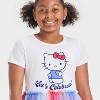 Girls' Hello Kitty Americana Tulle Dress - White - 2 of 4