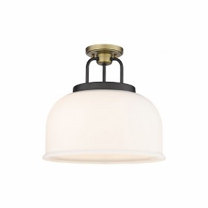 Kahana - 3 Light Semi-Flush Mount In Industrial Style-14.13 Inches Tall and 15 Inches Wide - 1 of 1