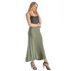 Womens Elastic Waist Maxi Skirt  - 24seven Comfort Apparel™ - 2 of 4