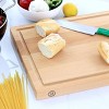 Gibson 18 Inch x 12 Inch Reversible Rectangle Beech Wood Cutting Board - 2 of 4