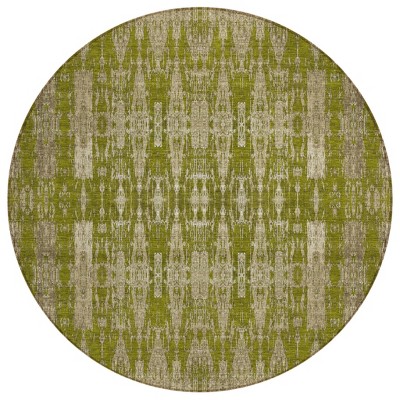 Olive Green Taupe And Beige Moroccan Washable Indoor Outdoor Area Rug