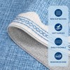 Modern Washable Living Room Rug, Bordered Printed Rug with Non-Slip Backing, Low Pile Stain Resistant Indoor Rug for Bedroom - 4 of 4