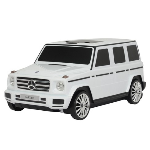 Best Ride On Cars Mercedes G class Stylish Large All in one Suitcase Ride on Suv Vehicle Carry on Stroller Luggage For Kids Age 2 To 6 White Target