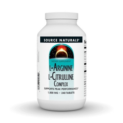 L Arginine L Citrulline Complex by Source Naturals, Inc.  -  240 Tablet