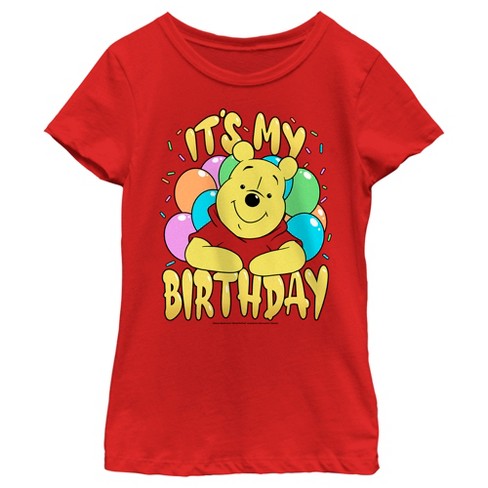 red pooh t shirt