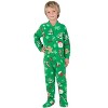 Footed Pajamas - Tis The Season Toddler Fleece One Piece - 4 of 4