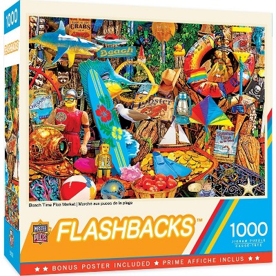 MasterPieces Inc Flashbacks Beach Time Flea Market 1000 Piece Jigsaw Puzzle