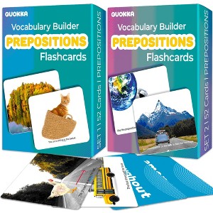 QUOKKA Flash Cards for Toddlers - Speech Therapy Toys - Vocabulary Builder for Kids - 1 of 4