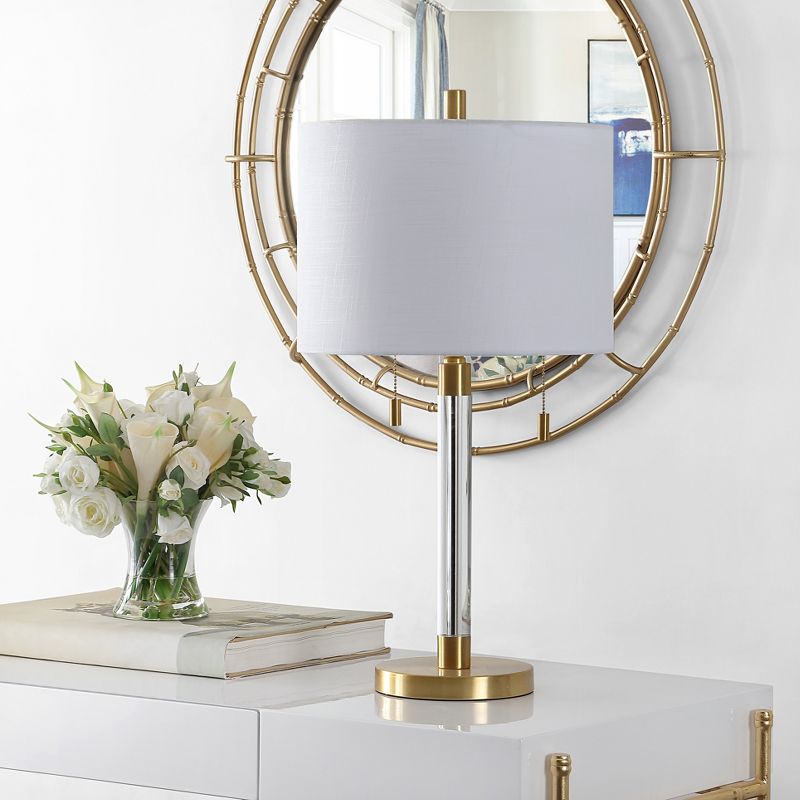 Bixby Glass Table Lamp - Brass - Safavieh., 2 of 4