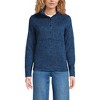 Lands' End Women's Sweater Fleece Snap Neck Pullover Jacket - 2 of 3