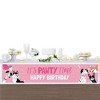 Big Dot of Happiness Pawty Like a Puppy Girl - Pink Dog Happy Birthday Decorations Party Banner - 3 of 4
