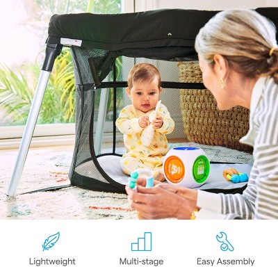 Munchkin Ultra-Lite 3-in-1 Playard, Crib and Bassinet - Black MAY HAVE MISSING PIECES