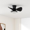 22 in. Indoor Black Small Ceiling Fan with Light and Remote, Reversible DC Motor and Blades - 4 of 4