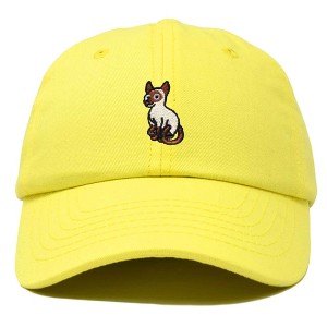 Dalix Siamese Cat Embroidered Cotton Dad Hat Adjustable Casual Baseball Cap for Cat Lovers Womens - 1 of 4
