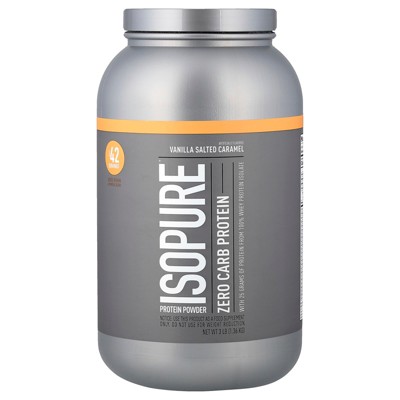Isopure Zero Carb Protein Powder,  Vanilla Salted Caramel, 3 lb (1.36 kg)