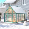 Outdoor Greenhouse, Large Walk in Greenhouses for Outdoors and Garden Planting, Polycarbonate Greenhouse with Enhanced Aluminum Frame - 4 of 4