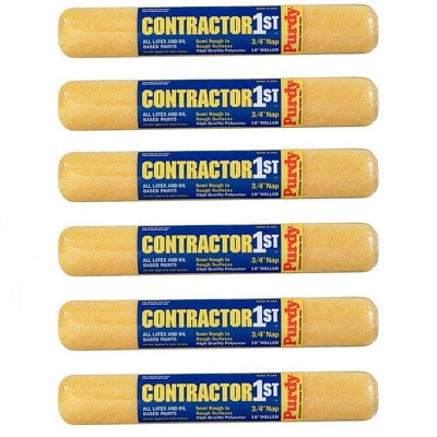 Genuine Purdy 6 Pack Contractor 1st 18" x 3/4" Nap Roller Covers 144688184-6PK