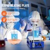VEVOR Magnetic Stirrer Hot Plate, Max 572°F/300°C, 0-2000 RPM Hot Plate with Magnetic Stirrer, 5000mL Hot Plate Stirrer with Screen, Support Stand - 4 of 4