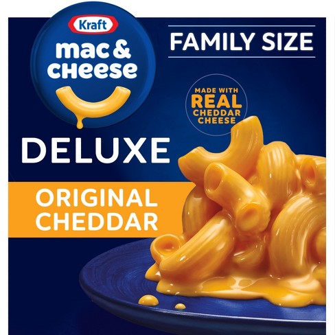 Kraft Deluxe Original Cheddar Mac And Cheese Dinner Family Size - 24oz :  Target