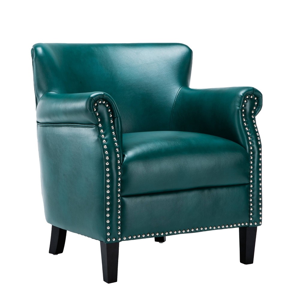 Photos - Storage Combination Comfort Pointe Holly Club Chair Teal Blue