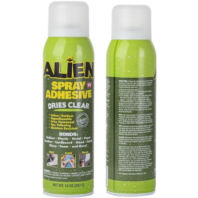 As Seen On TV Alien Spray Clear Adhesive Bonding Spray – 14 oz Premium Multi-Surface Clear Spray Adhesive