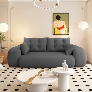 NicBex Human Dog Bed Foldable Sofa Bed Loveseat Couch with Pillows,Upholstered Futon Sofa for Living Room,Bedroom - 1 of 4