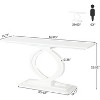 Tribesigns 59 Inches Modern Long Console Table with Double Arc Base for Entryway - 3 of 4