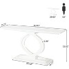 Tribesigns 59 Inches Modern Long Console Table with Double Arc Base for Entryway - image 3 of 4