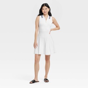 Women's Tennis Tank Sweater Dress - A New Day™ - 1 of 3
