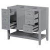 NicBex Modern Bathroom Vanity,Bathroom Sink Vanity with 1 Cabinet and 3 Drawers,Bathroom Sink Cabinet for Bathroom,Blue/Black/Gray/Green - 4 of 4