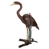 Design Toscano Standing Heron in Reeds Cast Bronze Garden Statue - 2 of 4