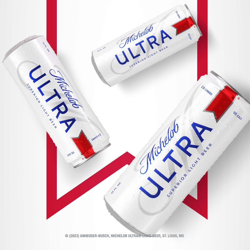 Michelob Ultra Superior Light Beer - 18pk/12 fl oz Cans, 4 of 12