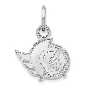 Black Bow Jewelry 10k White Gold Ottawa Senators NHL Extra Small Pendant - 1 of 3